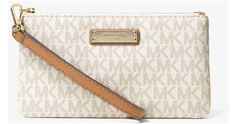 michael kors medium logo wristlet|michael kors wristlet clearance.